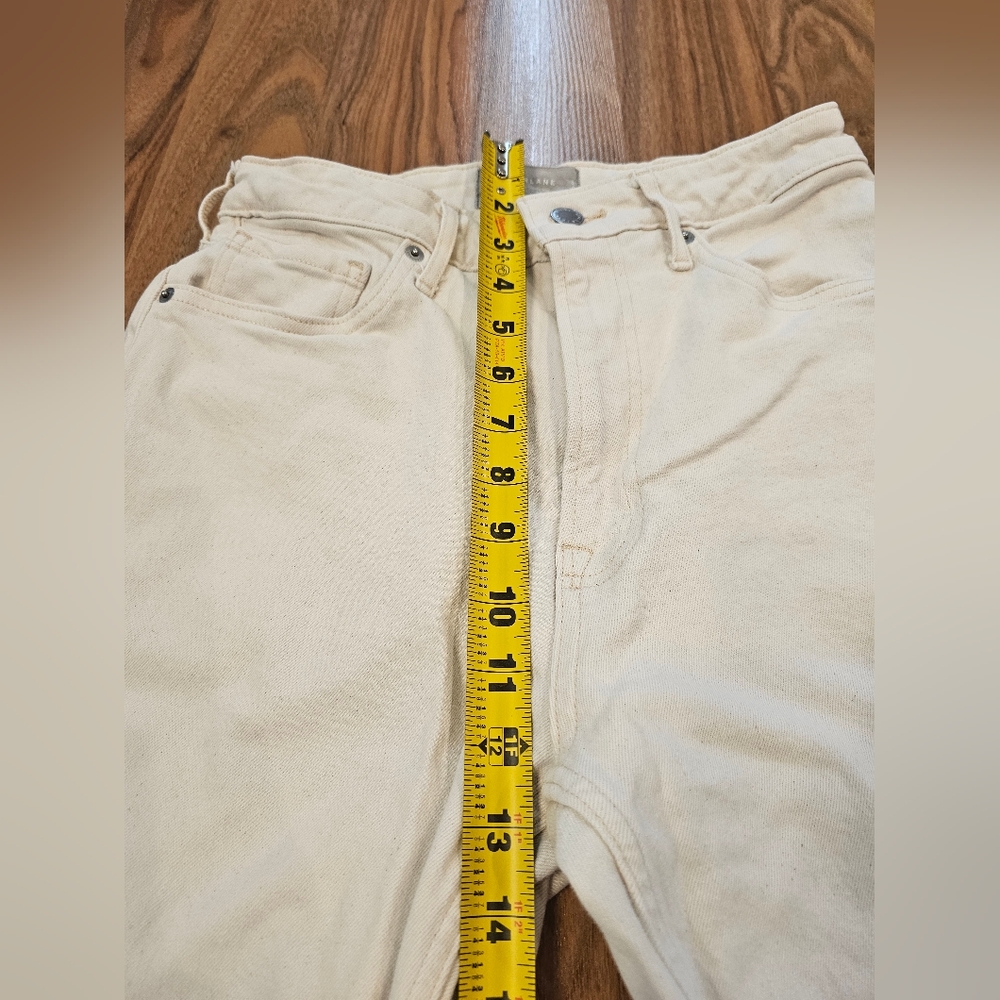 Everlane Cheeky Curvy Jean in Ecru Size 27 Regular - Picture 6 of 16